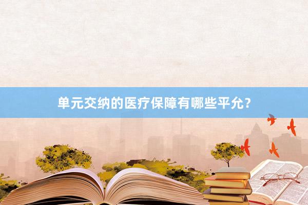 单元交纳的医疗保障有哪些平允？