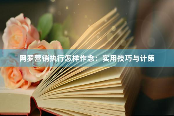 网罗营销执行怎样作念：实用技巧与计策